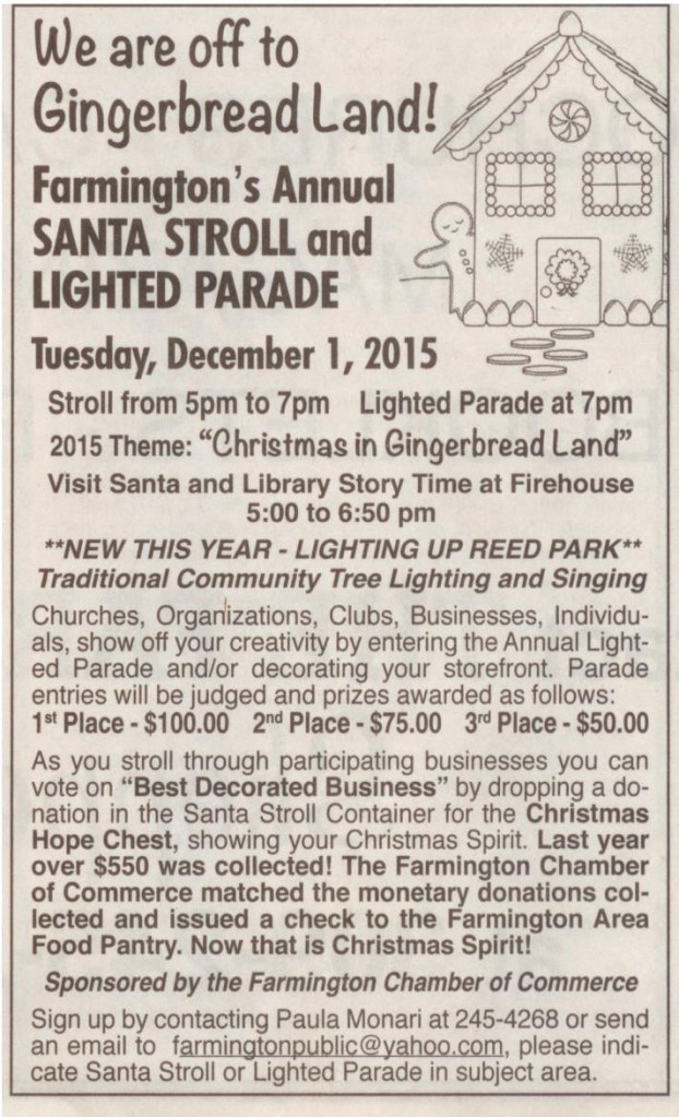 Santa Stroll 2015 Update