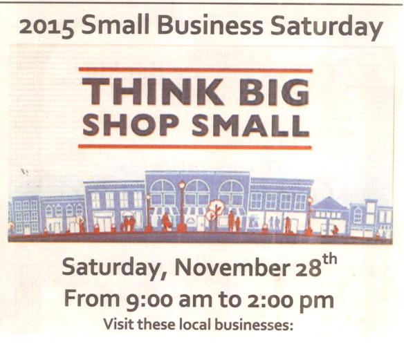 small business saturday update one